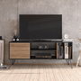 Hanah Home Soporte para TV Mistico (140) Nogal y Negro